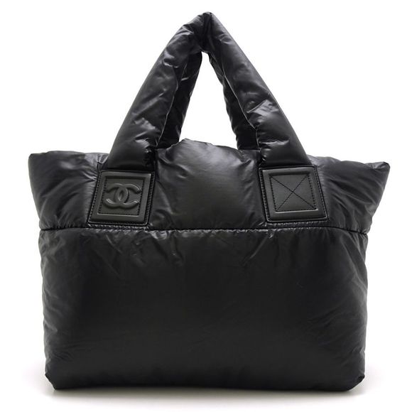Chanel Coco Coon Tote Bag Nylon Black - Picture 1 of 7